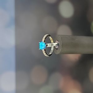 Blue opalescent Fragrant Jewels ring